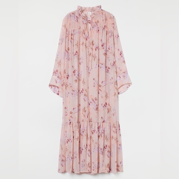 H&M Dresses Nwt Hm Long Chiffon Dress Poshmark
